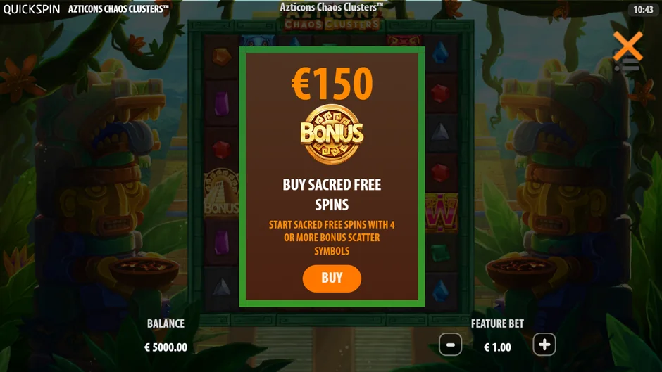 Azticons Sacred Free Spins buy card