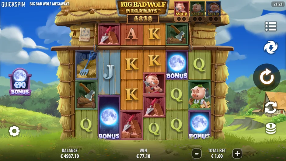 Big Bad Wolf Megaways bonus buy result