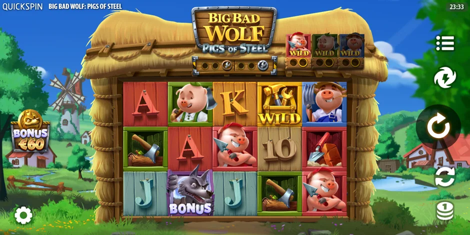 Big Bad Wolf: Pigs of Steel Quickspin slot