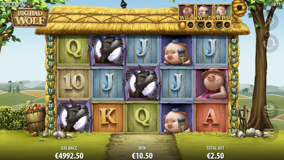 Big Bad Wolf free spins trigger