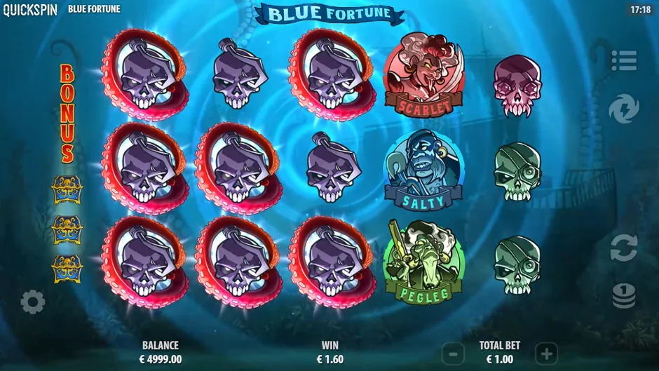 Blue Fortune full bonus meter respins