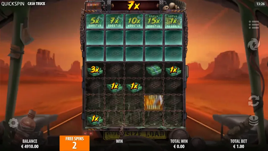 Cash Truck Truck Raider bonus start