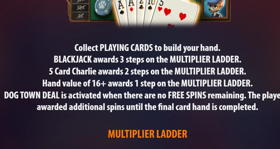 Dog Town Deal Multiplier Ladder steps rules