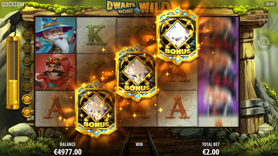 Dwarfs Gone Wild Bonus Scatter trigger