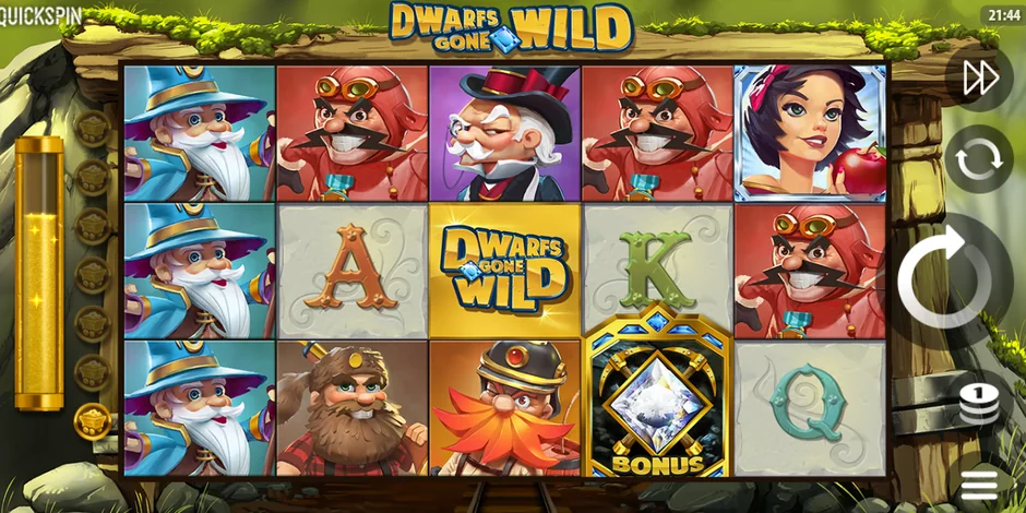 Dwarfs Gone Wild Quickspin slot