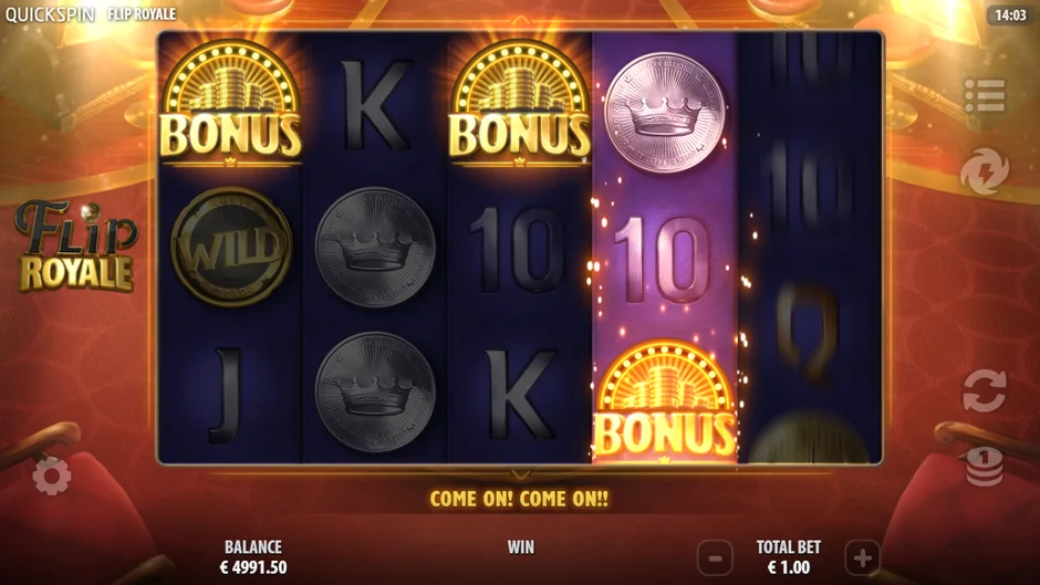 Flip Royale three bonus scatters free spins