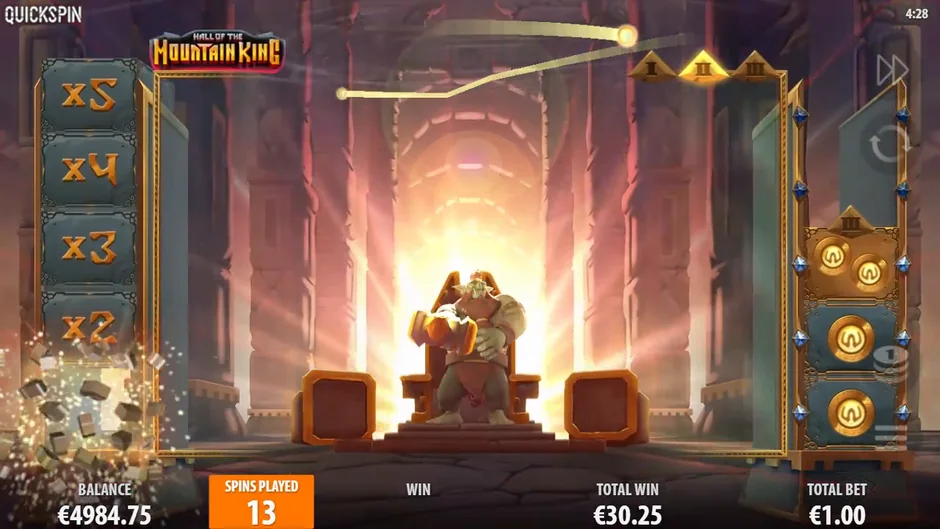 Hall of the Mountain King multiplier block smashed