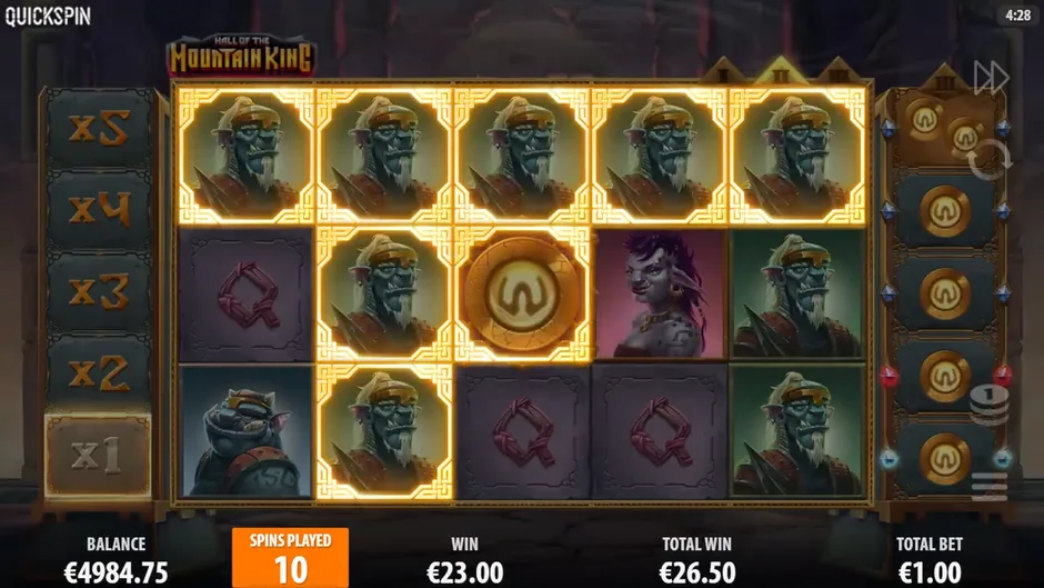 Hall of the Mountain King green troll win