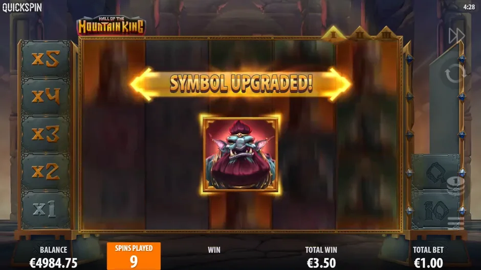 Hall of the Mountain King Troll King upgrade