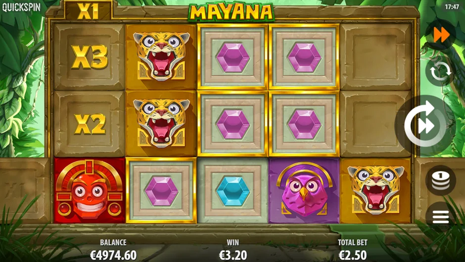 Mayana first respin outer reels open