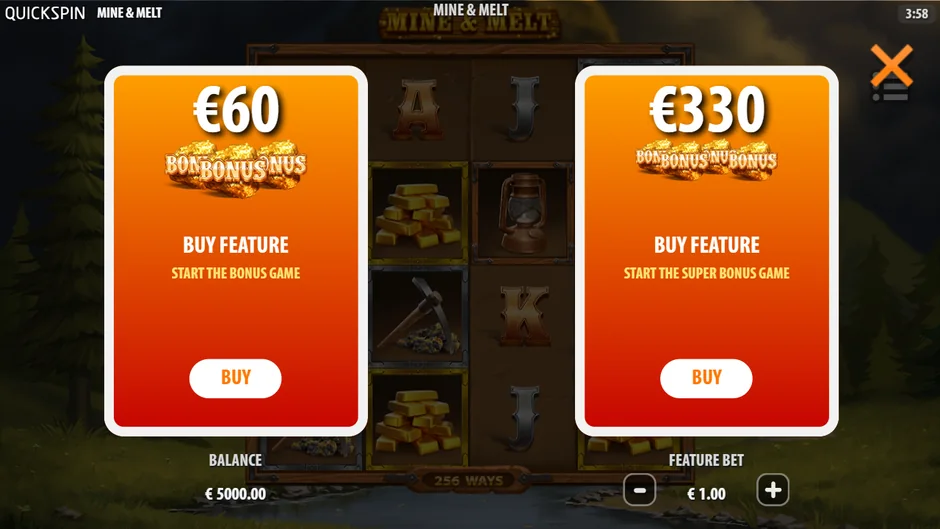 Mine & Melt buy feature cards