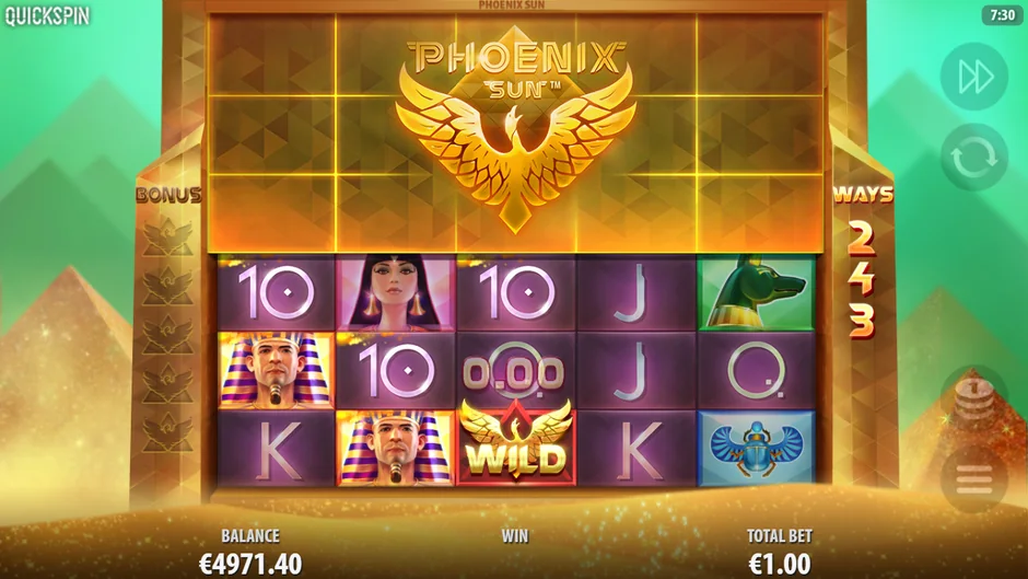 Phoenix Sun Phoenix Wild on 243 ways