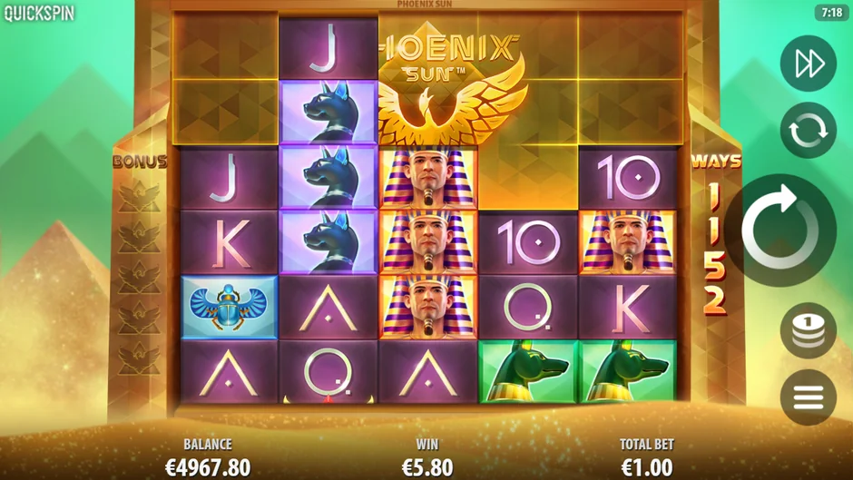 Phoenix Sun respin at 1,152 ways