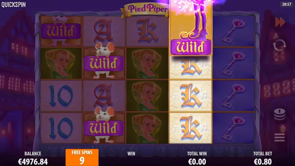 Pied Piper mystery piper wild free spins