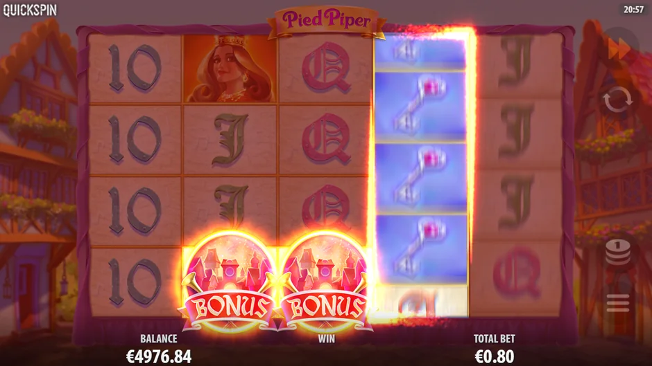 Pied Piper bonus scatters free spins trigger
