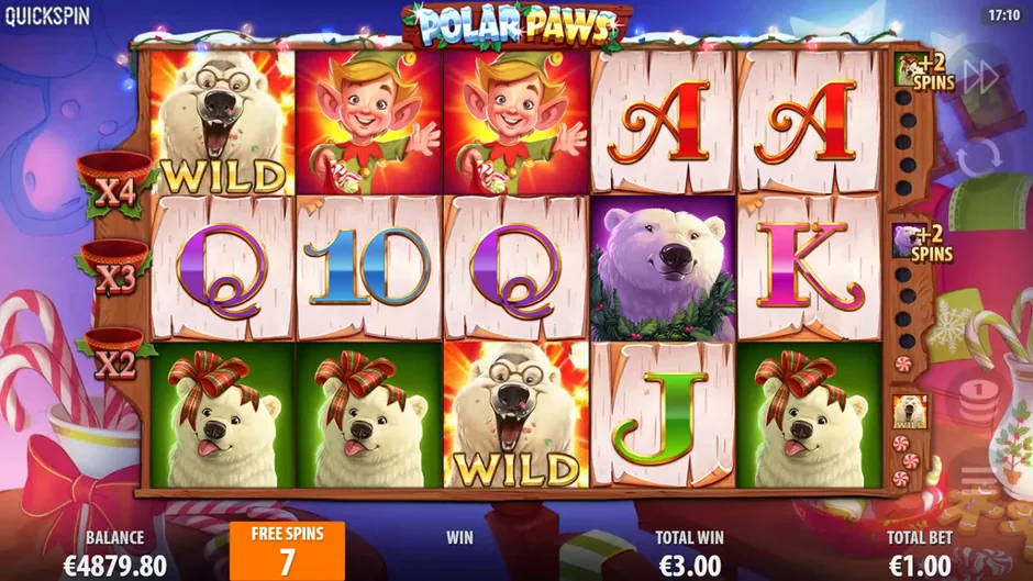 Polar Paws Santa bears turn wild