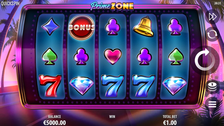 Prime Zone demo slot