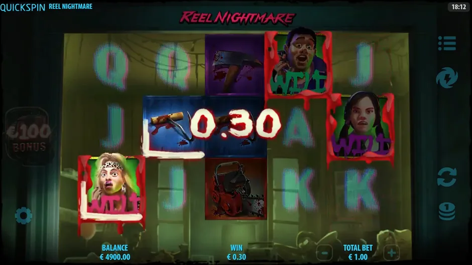 Reel Nightmare bought free spins trigger