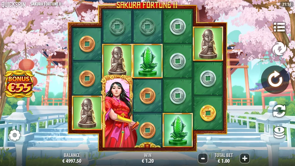 Sakura Fortune 2 base game Sakura Wild