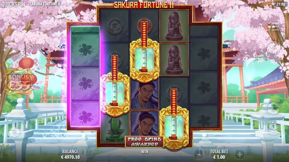 Sakura Fortune 2 Sword Scatter respin