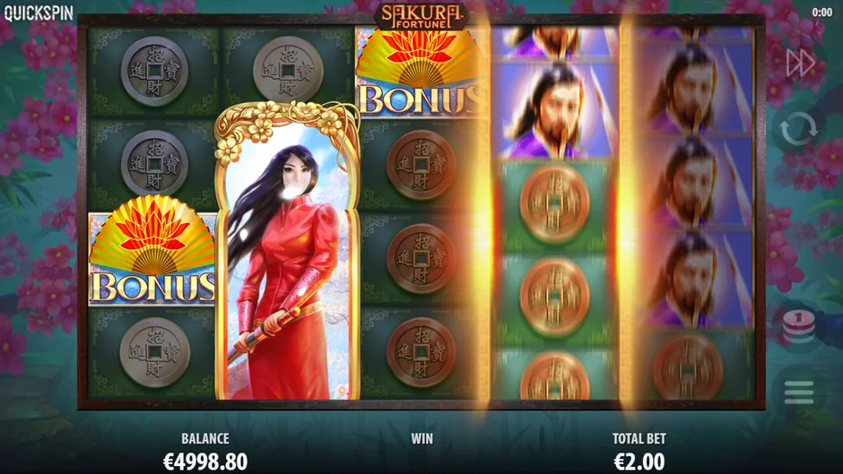 Sakura Fortune free spins scatter trigger