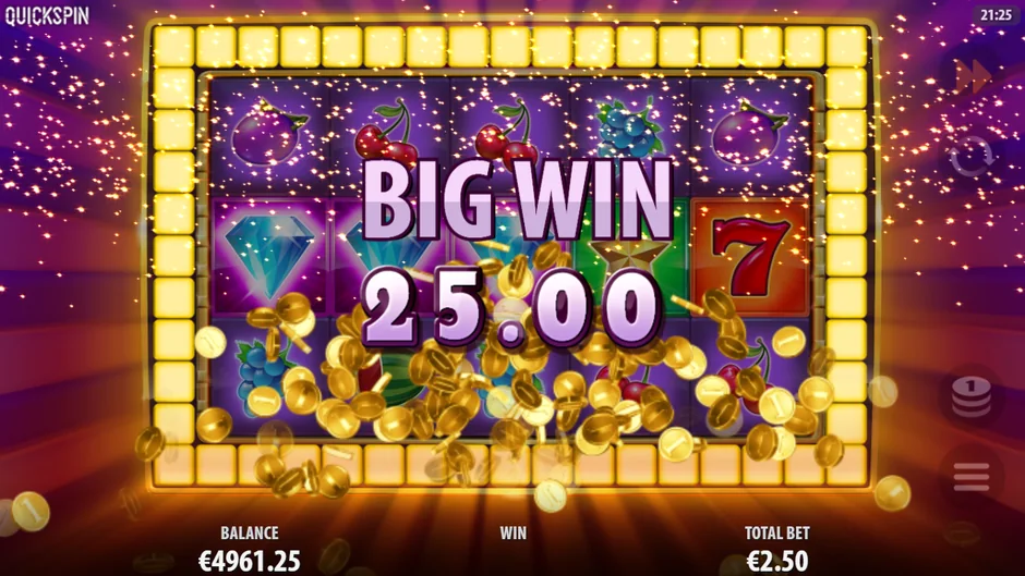 Second Strike three diamonds big win