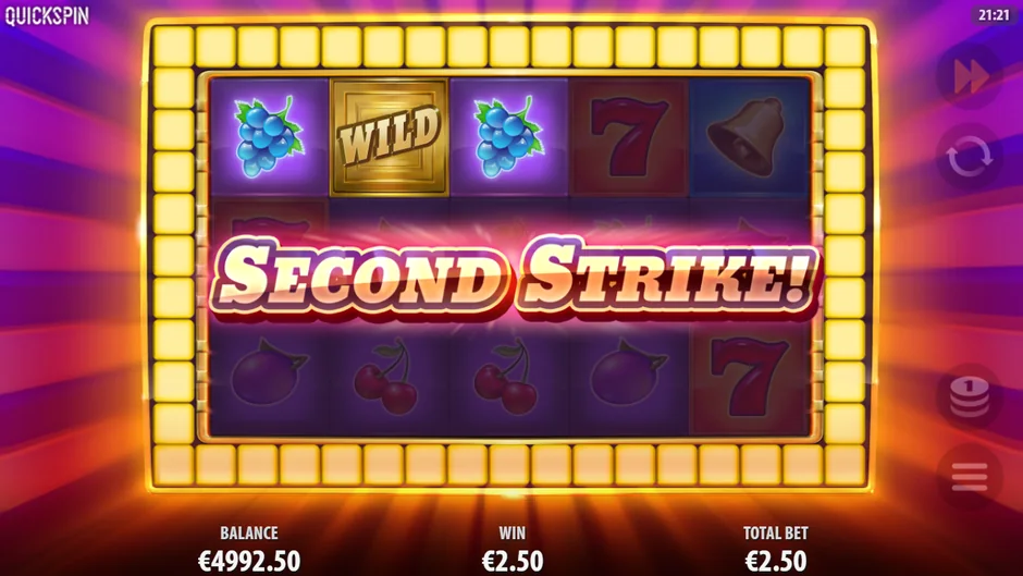 Second Strike banner over grapes and Wild