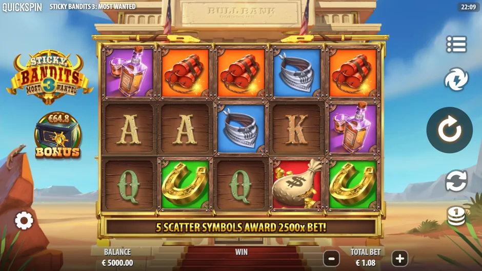 Sticky Bandits 3 Most Wanted demo slot