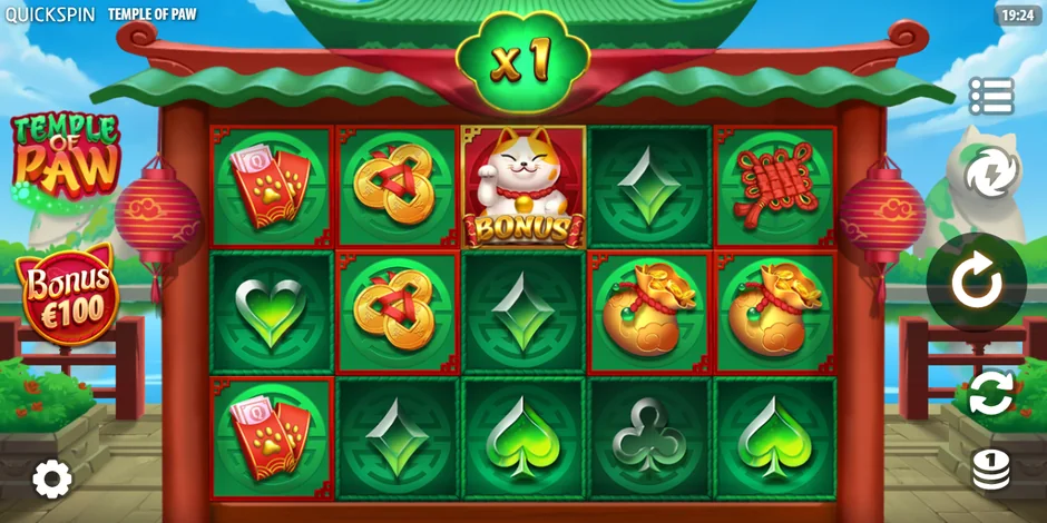 Temple of Paw Quickspin slot