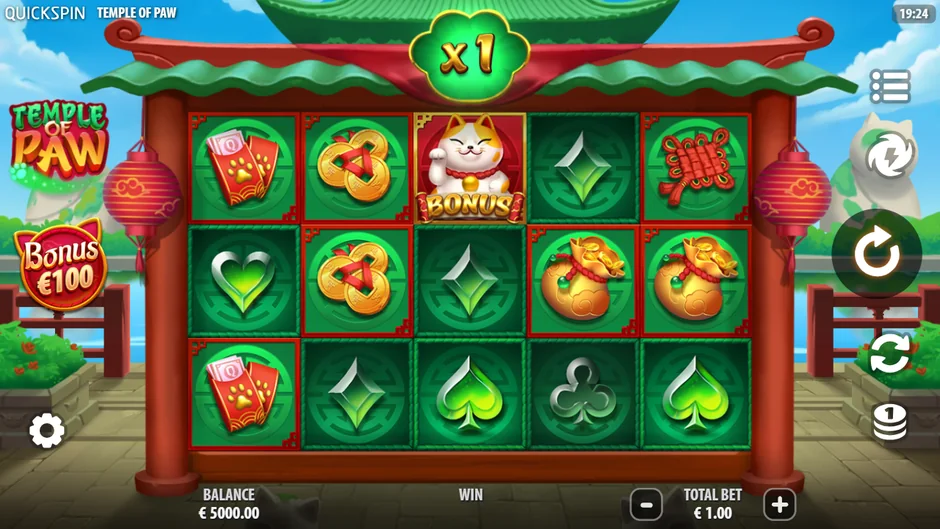 Temple of Paw demo slot