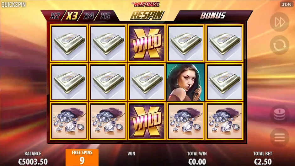 The Wild Chase x3 free spin respin