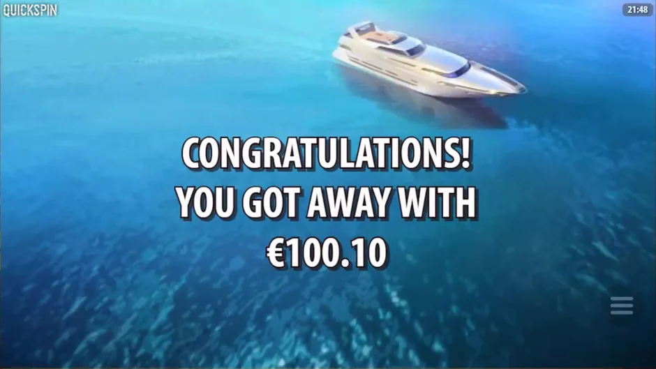 The Wild Chase free spins total screen