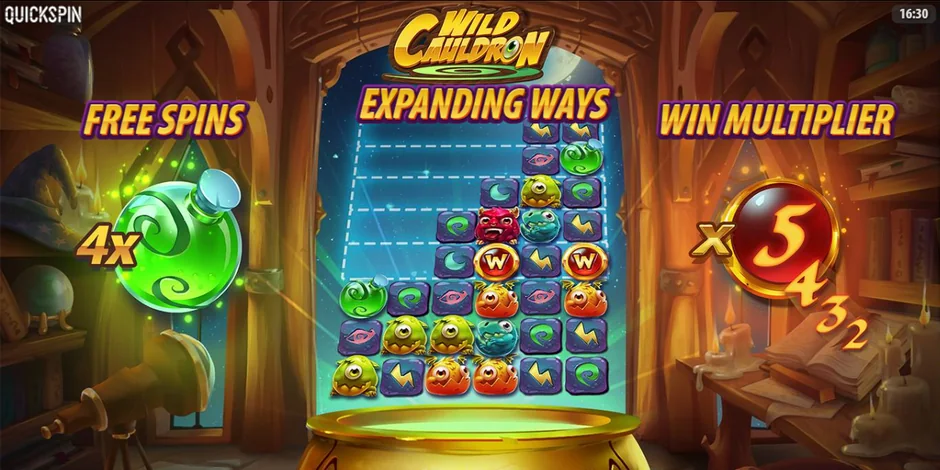 Wild Cauldron Quickspin slot
