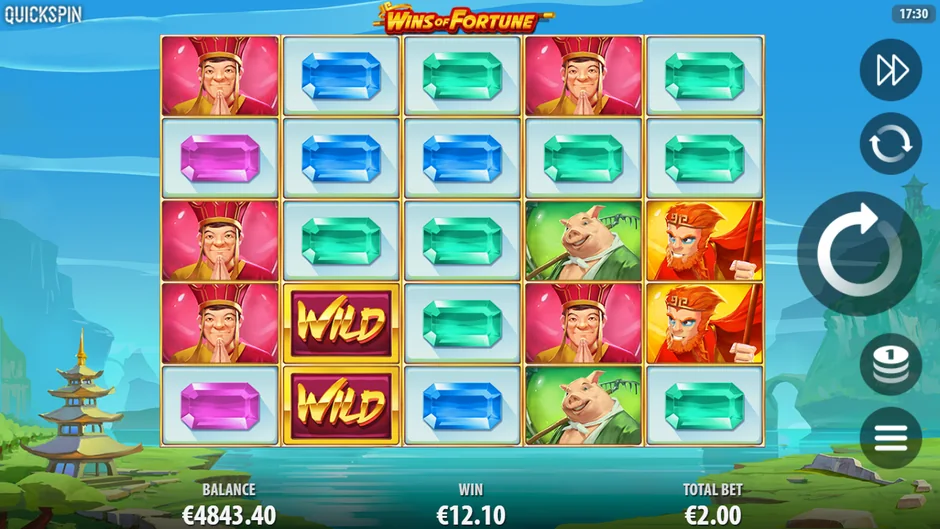 Wins of Fortune full 5x5 grid win